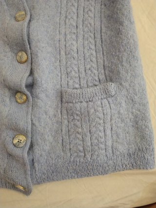 Maglioncino smanicato azzurro/ turchese taglia XS