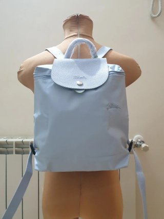 Mochila Longchamp Azul Nueva Con Etiquetas
