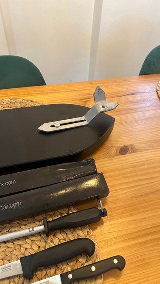Set Jamonero Profesional y Cuchillos Musa inox