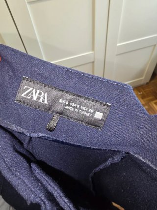 Pantalón Zara Azul Marino Talla S