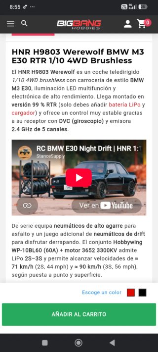Hnr BMW E30 RC Coche Radio Control