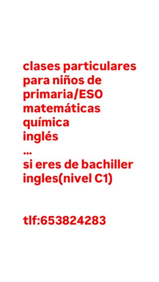 clases particulares