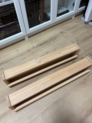 2 Scaffali in legno Ikea Flisat