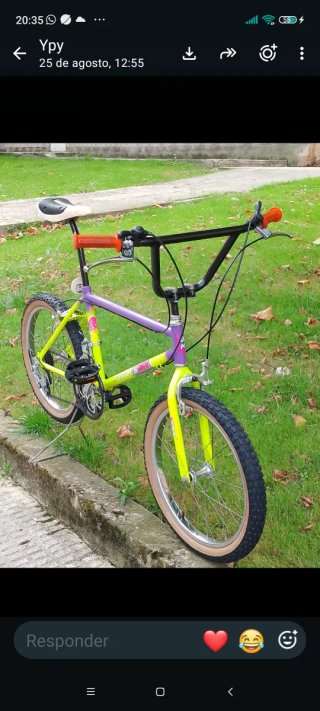 Bicicleta BMX BH Racer 8  años 80