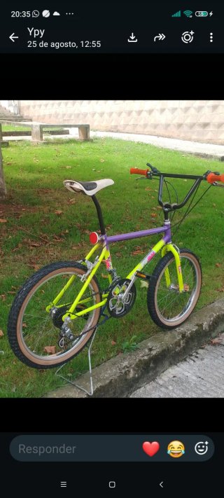 Bicicleta BMX BH Racer 8  años 80