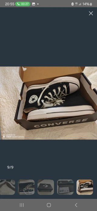 Botín Converse Mujer Negro