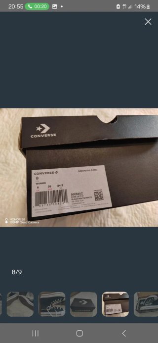 Botín Converse Mujer Negro