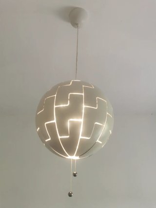 Lámpara Techo Ikea PS con bombilla inteligente