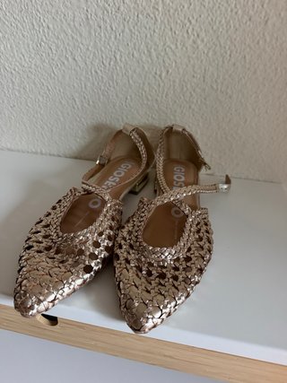 Sandalias Gioseppo doradas talla 38 mujer