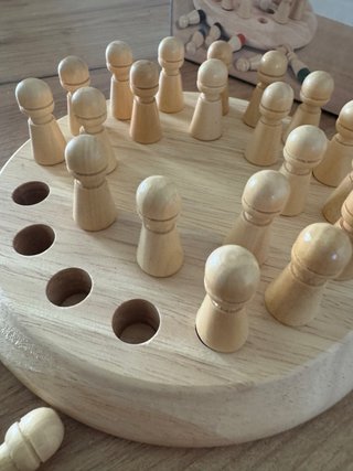 Juego de memoria de madera para niños