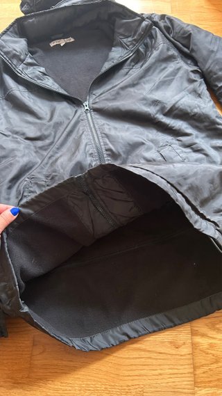 Cazadora impermeable negra Talla S