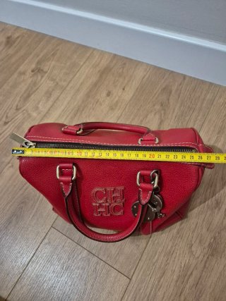 Bolso CH de piel rojo
