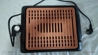 Plancha Eléctrica Parrilla y Bandeja