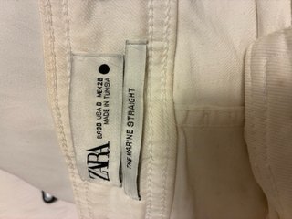 Pantalón Marine Straight Zara Blanco