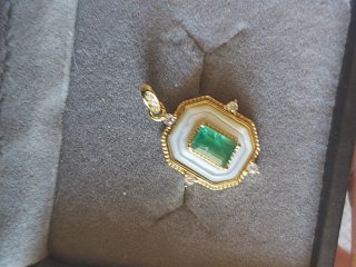 Colgante Esmeralda Clásico