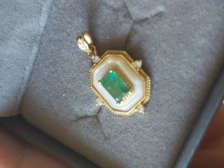 Colgante Esmeralda Clásico