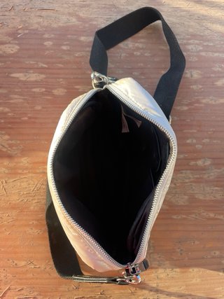Bolso bandolera acolchado blanco roto Parfois
