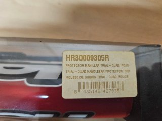 2 Protectores Manillar Moto Hebo Rojos
