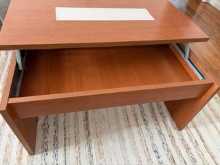 Mesa de centro madera y cristal