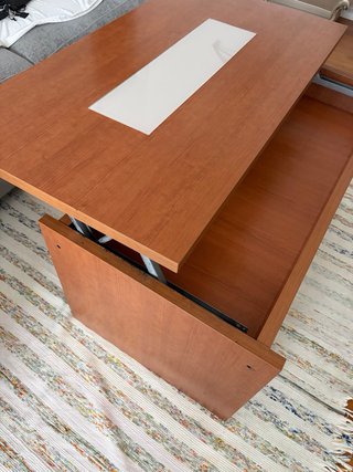 Mesa de centro madera y cristal