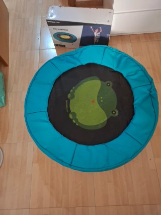 Cama elástica infantil azul