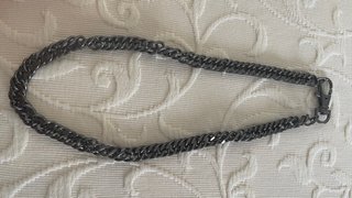 Cadena Asa para Bolso Gruesa Grafito - Mosquetón D