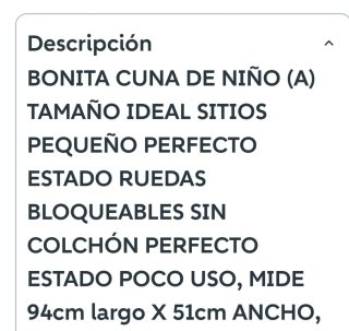 Cuna de bebé blanca
