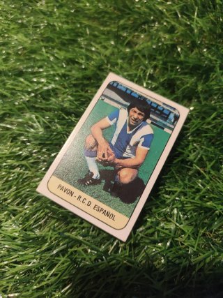 Cromo de Pavón fichaje 12 R.C.D.Espanyol
