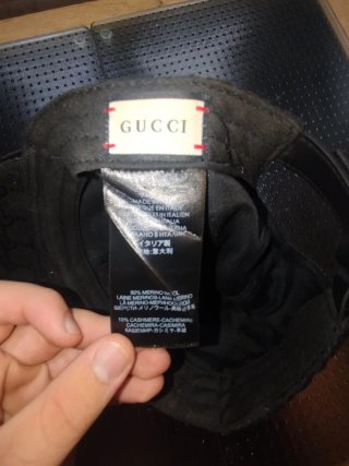 Gorra Gucci Negra , hecha en Italia