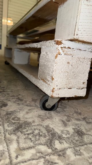 Mesa Palets Madera y Cristal Grueso