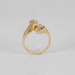 Anillo pantera oro 18k 750