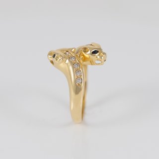 Anillo pantera oro 18k 750