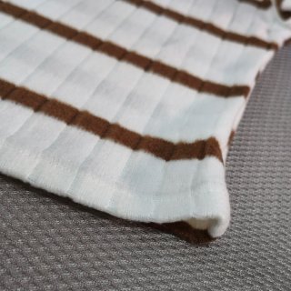 Camiseta para mujer blanca y marron, Talla S