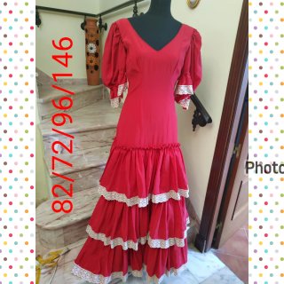Vestido Flamenca Rojo