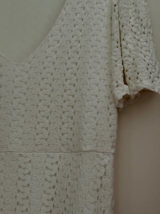 Vestido blanco largo encaje