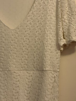 Vestido blanco largo encaje