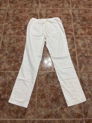 Pantalones vaqueros blancos mujer