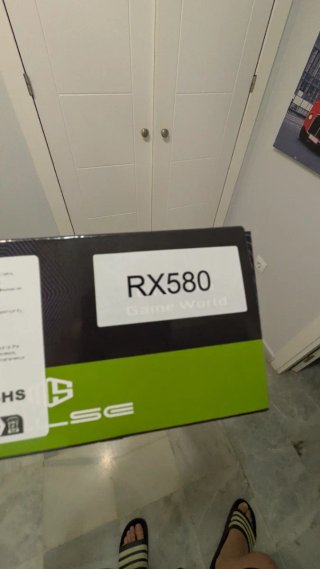 Tarjeta Gráfica RX580 AMD con Fallo