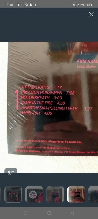 Vinilo Metallica Kill 'Em All Picture Disc