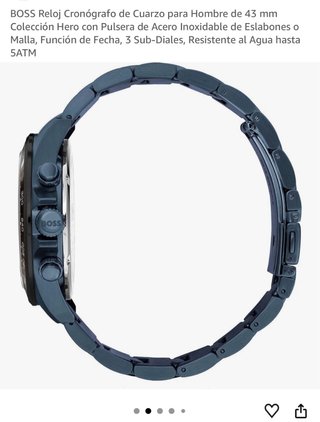 Reloj Hugo Boss Hombre Azul Cronógrafo original