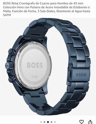 Reloj Hugo Boss Hombre Azul Cronógrafo original