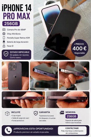 iPhone 14 Pro 256GB - Como Nuevo