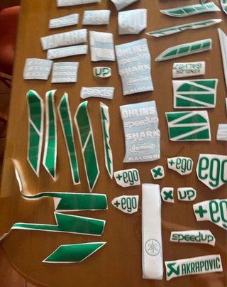 Pegatinas +ego Yamaha jog rr color verde