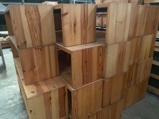 Bancos de madera maciza de pino