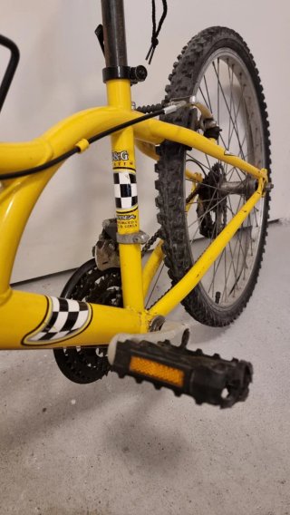Bicicleta Orbea Amarilla con Cesta
