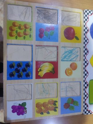 Puzzles formas geométricas, números y frutas