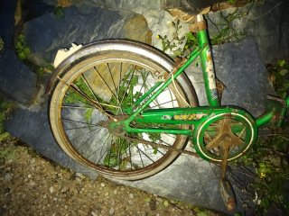 Bicicleta verde BH antigua