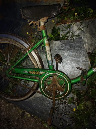 Bicicleta verde BH antigua
