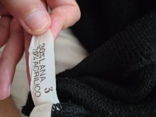 Maglione nero con stampa geometrica taglia M