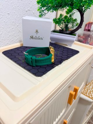 Reloj yalalushi Hombre Dorado y Verde